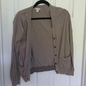 Brown cardigan